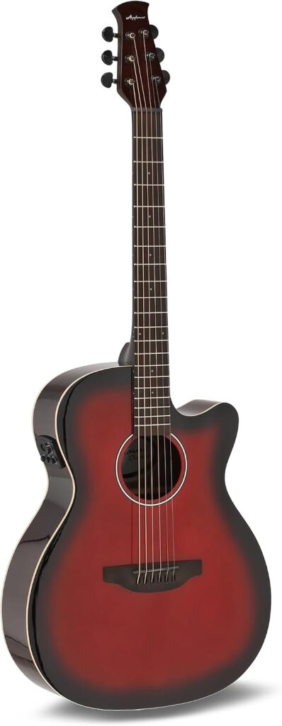 Las 3 mejores guitarras acústicas por menos de 500€ (2026) 3 Guitarra electroacústica Applause AEO-69 con cuerpo tipo OM y cutaway