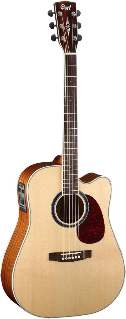 Las 3 mejores guitarras acústicas por menos de 500€ (2026) 4 Guitarra electroacústica Cort MR730FX tipo dreadnought con acabado natural